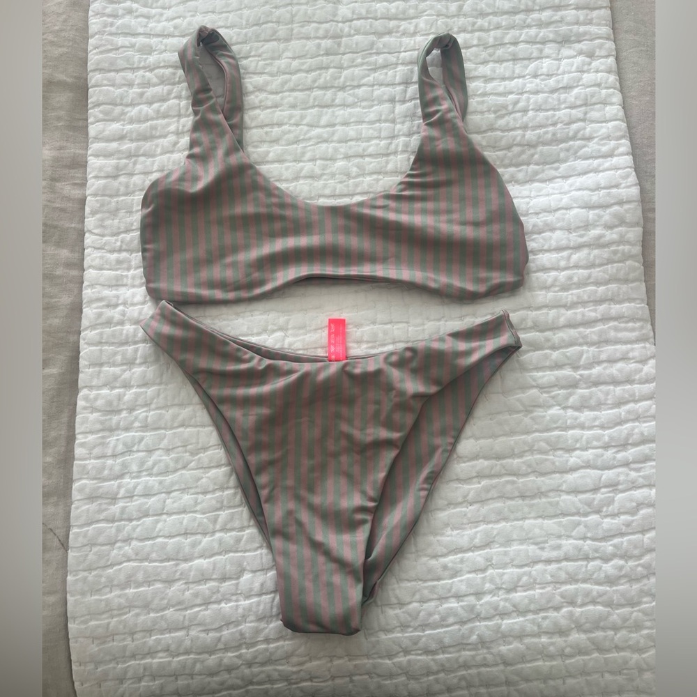 Divino Seas Striped Bikini Set